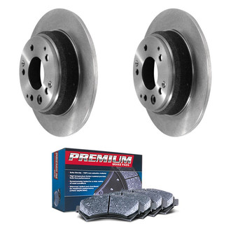DuraGo® - Premium™ Plain Rear Brake Kit with Semi-Metallic Pads