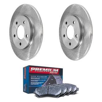 DuraGo® - Premium™ Plain Rear Brake Kit with Semi-Metallic Pads