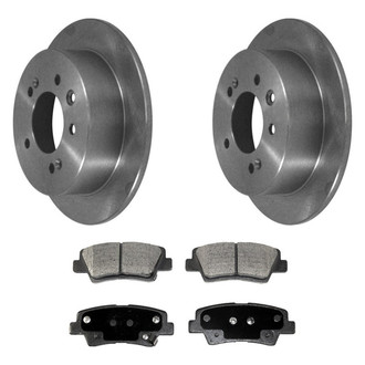 DuraGo® - Premium™ Plain Rear Brake Kit with Semi-Metallic Pads