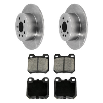 DuraGo® - Premium™ Plain Rear Brake Kit with Semi-Metallic Pads