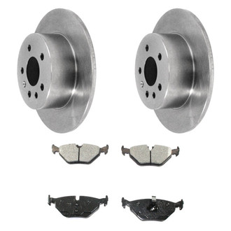 DuraGo® - Premium™ Plain Rear Brake Kit with Semi-Metallic Pads