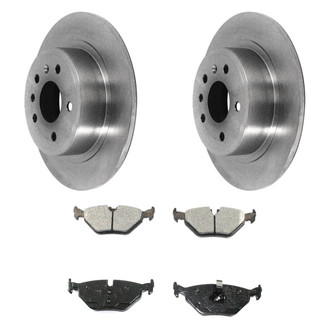 DuraGo® - Premium™ Plain Rear Brake Kit with Semi-Metallic Pads