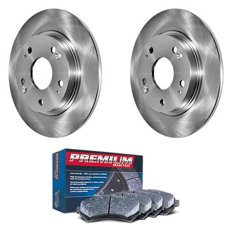 DuraGo® - Premium™ Plain Rear Brake Kit with Semi-Metallic Pads