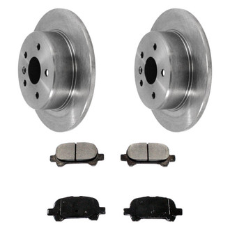 DuraGo® - Premium™ Plain Rear Brake Kit with Semi-Metallic Pads