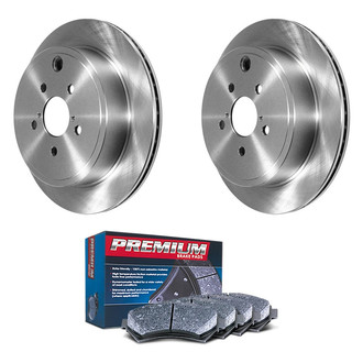 DuraGo® - Premium™ Plain Rear Brake Kit with Semi-Metallic Pads