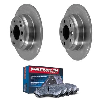 DuraGo® - Premium™ Plain Rear Brake Kit with Semi-Metallic Pads