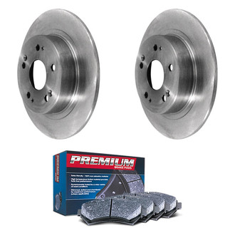 DuraGo® - Premium™ Plain Rear Brake Kit with Semi-Metallic Pads