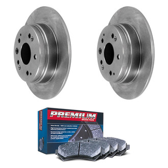 DuraGo® - Premium™ Plain Rear Brake Kit with Semi-Metallic Pads