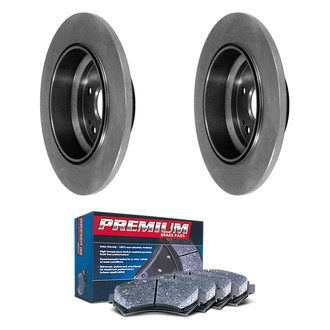 DuraGo® - Premium™ Plain Rear Brake Kit with Semi-Metallic Pads