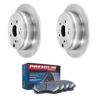 DuraGo® - Premium™ Plain Rear Brake Kit with Semi-Metallic Pads