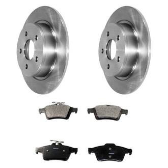 DuraGo® - Premium™ Plain Rear Brake Kit with Semi-Metallic Pads