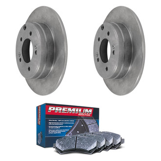 DuraGo® - Premium™ Plain Rear Brake Kit with Semi-Metallic Pads