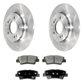 DuraGo® - Premium™ Plain Rear Brake Kit with Semi-Metallic Pads