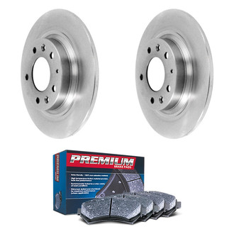 DuraGo® - Premium™ Plain Rear Brake Kit with Semi-Metallic Pads