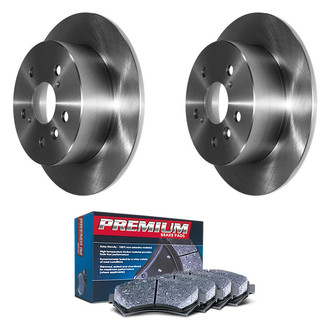 DuraGo® - Premium™ Plain Rear Brake Kit with Semi-Metallic Pads