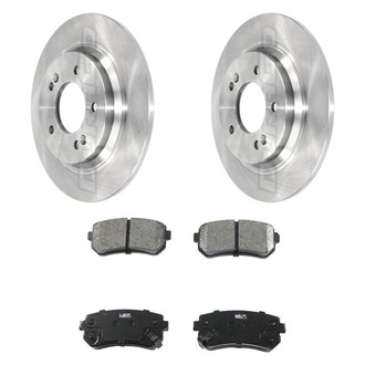 DuraGo® - Premium™ Plain Rear Brake Kit with Semi-Metallic Pads