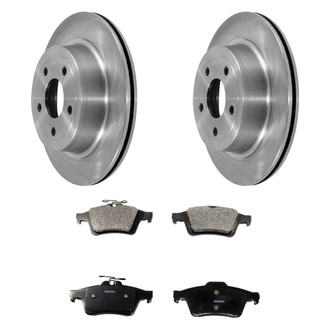 DuraGo® - Premium™ Plain Brake Kit with Semi-Metallic Pads