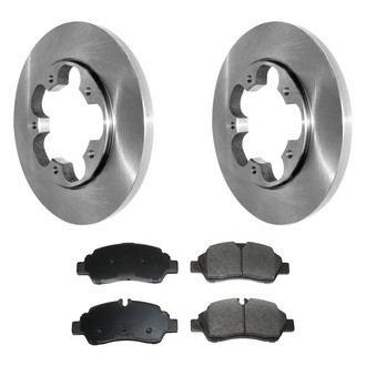 DuraGo® - Premium™ Plain Rear Brake Kit with Semi-Metallic Pads