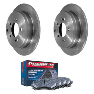 DuraGo® - Premium™ Plain Rear Brake Kit with Semi-Metallic Pads