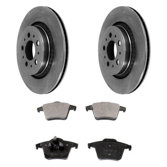 DuraGo® - Premium™ Plain Rear Brake Kit with Semi-Metallic Pads