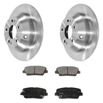 DuraGo® - Premium™ Plain Rear Brake Kit with Semi-Metallic Pads