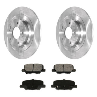 DuraGo® - Premium™ Plain Rear Brake Kit with Semi-Metallic Pads