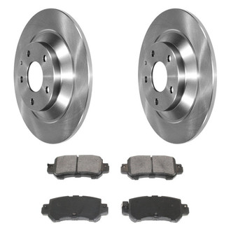 DuraGo® - Premium™ Plain Rear Brake Kit with Semi-Metallic Pads