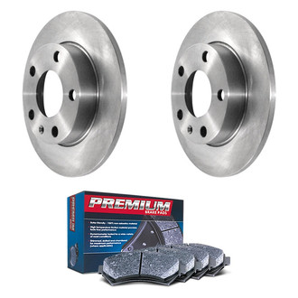 DuraGo® - Premium™ Plain Rear Brake Kit with Semi-Metallic Pads