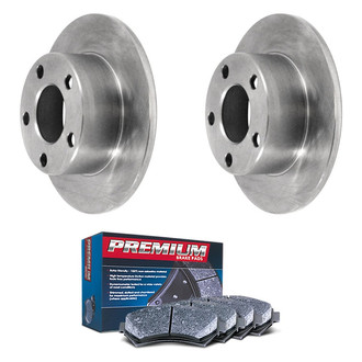 DuraGo® - Premium™ Plain Rear Brake Kit with Semi-Metallic Pads