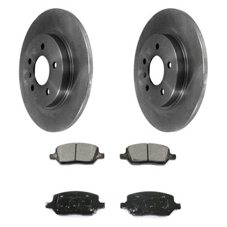 DuraGo® - Premium™ Plain Rear Brake Kit with Semi-Metallic Pads