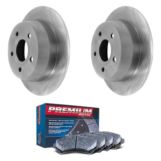 DuraGo® - Premium™ Plain Rear Brake Kit with Semi-Metallic Pads