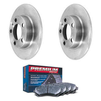 DuraGo® - Premium™ Plain Rear Brake Kit with Semi-Metallic Pads