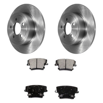 DuraGo® - Premium™ Plain Rear Brake Kit with Semi-Metallic Pads