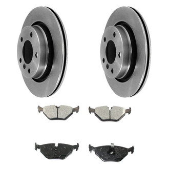 DuraGo® - Premium™ Plain Rear Brake Kit with Semi-Metallic Pads