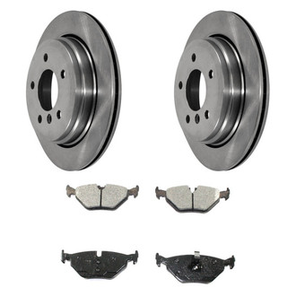 DuraGo® - Premium™ Plain Rear Brake Kit with Semi-Metallic Pads