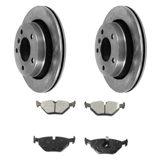 DuraGo® - Premium™ Plain Rear Brake Kit with Semi-Metallic Pads