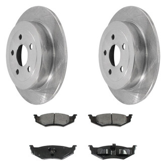 DuraGo® - Premium™ Plain Rear Brake Kit with Semi-Metallic Pads