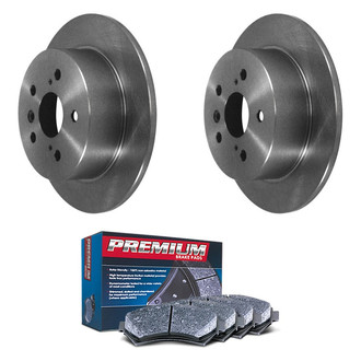 DuraGo® - Premium™ Plain Rear Brake Kit with Semi-Metallic Pads