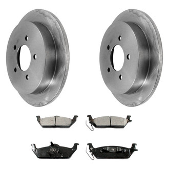 DuraGo® - Premium™ Plain Rear Brake Kit with Semi-Metallic Pads