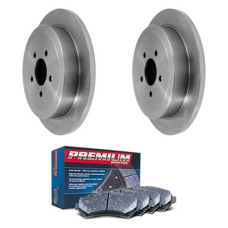 DuraGo® - Premium™ Plain Rear Brake Kit with Semi-Metallic Pads