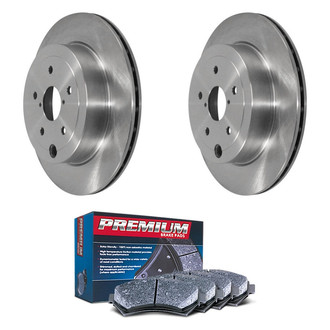 DuraGo® - Premium™ Plain Rear Brake Kit with Semi-Metallic Pads