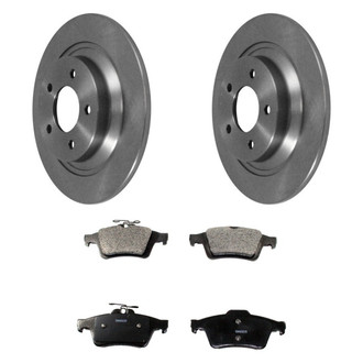 DuraGo® - Premium™ Plain Brake Kit with Semi-Metallic Pads