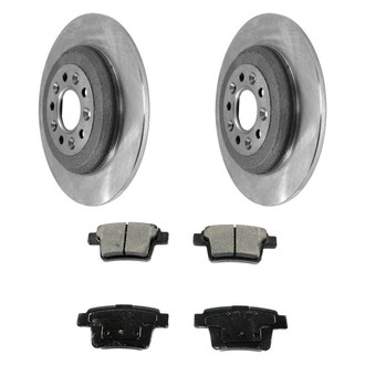 DuraGo® - Premium™ Plain Rear Brake Kit with Semi-Metallic Pads