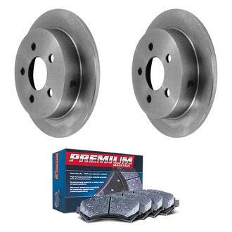 DuraGo® - Premium™ Plain Rear Brake Kit with Semi-Metallic Pads