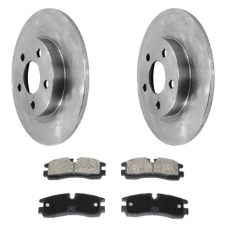 DuraGo® - Premium™ Plain Rear Brake Kit with Semi-Metallic Pads