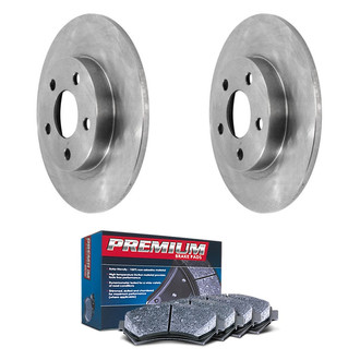 DuraGo® - Premium™ Plain Rear Brake Kit with Semi-Metallic Pads