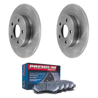 DuraGo® - Premium™ Plain Rear Brake Kit with Semi-Metallic Pads