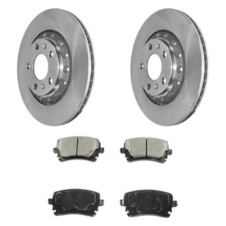 DuraGo® - Premium™ Plain Rear Brake Kit with Semi-Metallic Pads