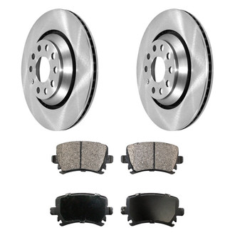 DuraGo® - Premium™ Plain Rear Brake Kit with Semi-Metallic Pads