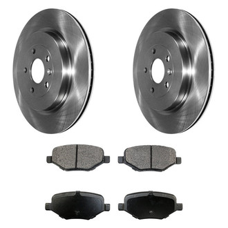 DuraGo® - Premium™ Plain Rear Brake Kit with Semi-Metallic Pads
